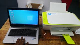 HOW TO SETUP AND INSTALL HP DESKJET INK ADVANTAGE 2135 [upl. by Bernadina971]