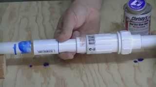 How To Repair PVC Slip and Compression Couplings By Everything Home TV [upl. by Yenar]