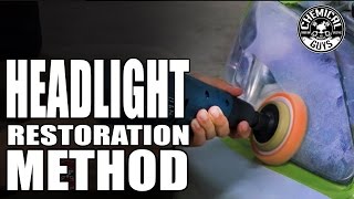 How To Best Headlight Restoration Method  Chemical Guys Car Care [upl. by Laehctim877]