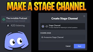 How to Make Podcast with a Stage Channel on Discord [upl. by Corenda140]