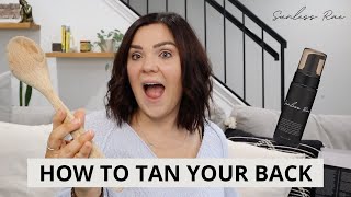 HOW TO TAN YOUR BACK  QUICK amp EASY TIPS [upl. by Justicz]