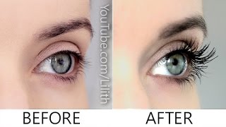 How to grow lashes naturally ✿ DIY for longer thicker fuller eyelashes [upl. by Auberon]