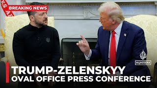 Zelenskyy and Trump clash in Oval Office [upl. by Toney]