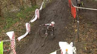 Craziest Cyclocross Crashes In Overijse [upl. by Corabel131]