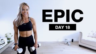 Day 18 of EPIC  40 Min Chest and Triceps Workout at Home [upl. by Sualohcin]