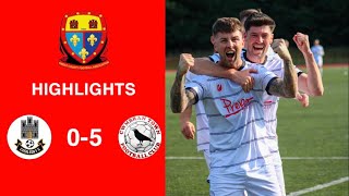 Caerleon 05 Cwmbrân Town  Gwent FA Senior cup  Quarter final highlights [upl. by Amund]