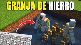 ⭐ Como HACER una GRANJA de HIERRO en MINECRAFT 120  119  118【JAVA】 FACIL ✅  Minecraft Java [upl. by Eads]