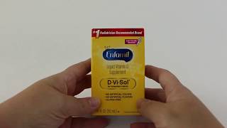 Review of Enfamil DViSol Vitamin D Supplement Drops for Infants [upl. by Terina]