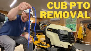 Cub Cadet Kohler PTO Clutch Removal ROPE TRICK [upl. by Eladnwahs]