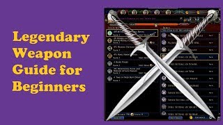 LotRO Guide To Legendary Weapons for Beginners  Getting Started [upl. by Hillary]