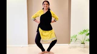 Bharatanatyam  Lesson 1  Learn adavus or steps  Thattadavu 1 to 8 [upl. by Ettenuj517]