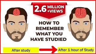 How to Remember what you study  How to Increase your Memory Power  Study Tips  Letstute [upl. by Eisse]