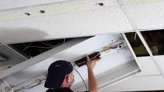 How To Install LED Troffer Fixture [upl. by Brindell620]