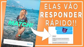 Como INICIAR uma Conversa no Tinder Com Exemplos na Prática  Aprenda o que falar no Tinder [upl. by Nymsaj]