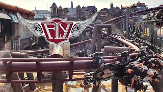 FLY 4K Offride Footage  Rookburgh  Phantasialand  Vekoma Flying Launched Coaster [upl. by Armilda349]