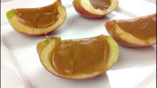 CARAMEL APPLE SLICES  Halloween recipe [upl. by Enileuqkcaj]