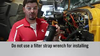 Servicing the FF63054NN fuel filter for 20132020 Cummins B amp L Series engines [upl. by Billie]