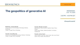 The geopolitics of generative AI [upl. by Attelahs]