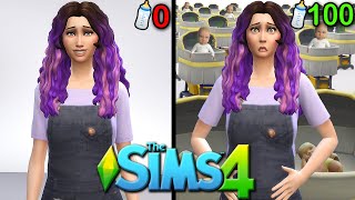 Pregnant Woman Tries The Sims 4 100 Baby Challenge in 24 Hours [upl. by Eddra]