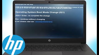 HP Laptop Operating System Boot Mode Change 021  Enter to complate the change [upl. by Gault]