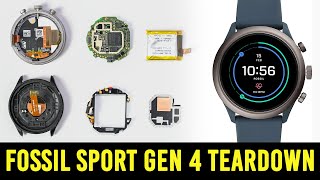 Fossil sport gen 4 smartwatch teardown  Battery replacement  Disassembly [upl. by Yerak]