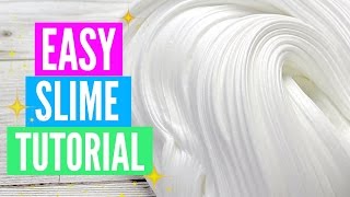 Easy How To Make Slime Tutorial For Beginners [upl. by Ayihsa]