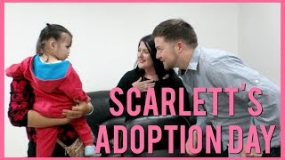 SCARLETTS ADOPTION DAY  CHINA ADOPTION [upl. by Nivk]