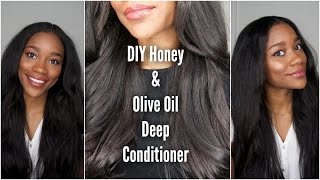 straightTalk Series DIY Honey amp Olive Oil Deep Conditioner [upl. by Silvio160]