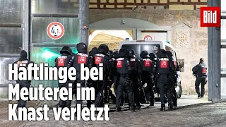 Gefängnismeuterei Polizei stürmt Knast in Thüringen  JVA Untermaßfeld [upl. by Boesch]