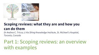 Scoping reviews an overview with examples [upl. by Enaasiali882]