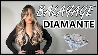 Balayage Diamante  Tutorial Paso a Paso  Diamond Balayage [upl. by Alleira]