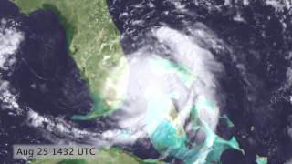 Hurricane Katrina Satellite Timelapse 20050824  20050830 720p [upl. by Opaline]