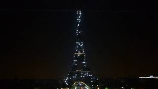 Eiffel Tower  Light Show at 1 AM [upl. by Santos]