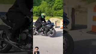 Ninja H2R Bike performance Review power raising 😂😀😀 kawasakininja ninja rider kawasaki funny 😨😱 [upl. by Aggappe]