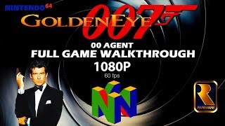 GoldenEye 007 N64  00 Agent  Full Game Walkthrough [upl. by Sanger]