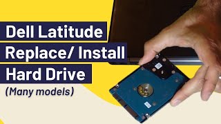 How to Remove Hard Drive  Hard Disk Dell Latitude [upl. by Assilev]