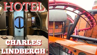 Phantasialand Hotel Charles Lindbergh amp Cabin Tour  INCREDIBLE Roller Coaster Views [upl. by Elvin783]