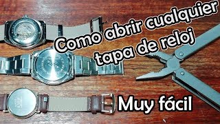 Como ABRIR un Reloj facil  Con Herramientas Basicas [upl. by Ynelram]